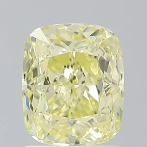 2.01 Carat Cushion Modified Fancy Yellow VS1 Natural Diamond
