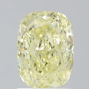 2.01 Carat Cushion Modified Fancy Yellow VS1 Natural Diamond