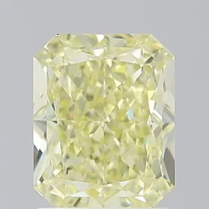 2.01 Carat Radiant Fancy Yellow VS2 Natural Diamond