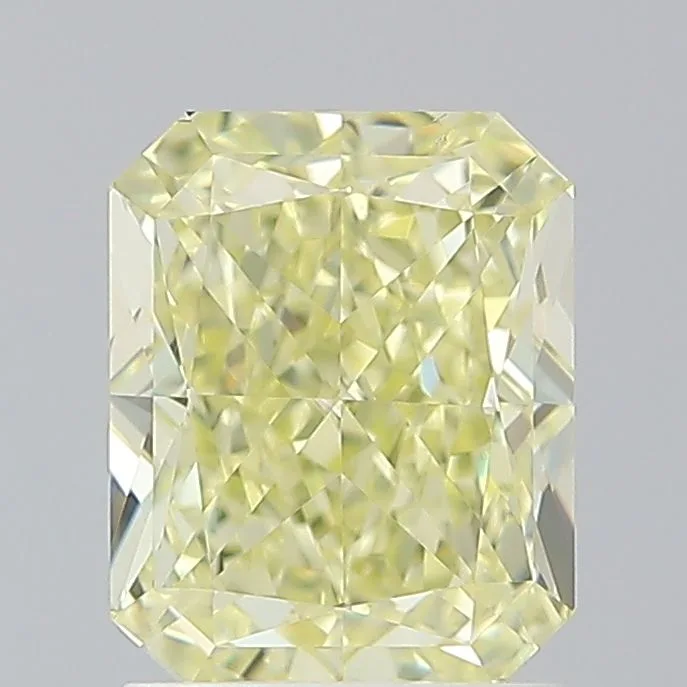 2.01 Carat Radiant Fancy Yellow VS2 Natural Diamond 1 2.01 Carat Radiant Fancy Yellow VS2 Natural Diamond