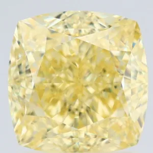 2.02 Carat Cushion Brilliant Fancy Yellow VS1 Natural Diamond