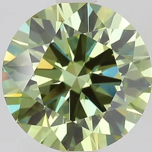 2.02 Carat Round Fancy Vivid Green VS1 Lab Diamond