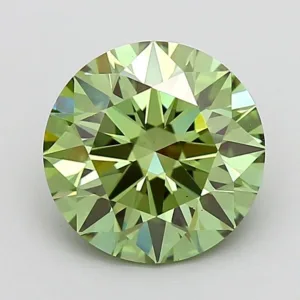 2.03 Carat Round Fancy Vivid Blue VS1 Lab Diamond