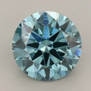 2.03 Carat Round Fancy Vivid Blue VS1 Lab Diamond