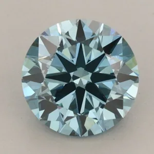 2.04 Carat Round Fancy Vivid Blue VVS2 Lab Diamond