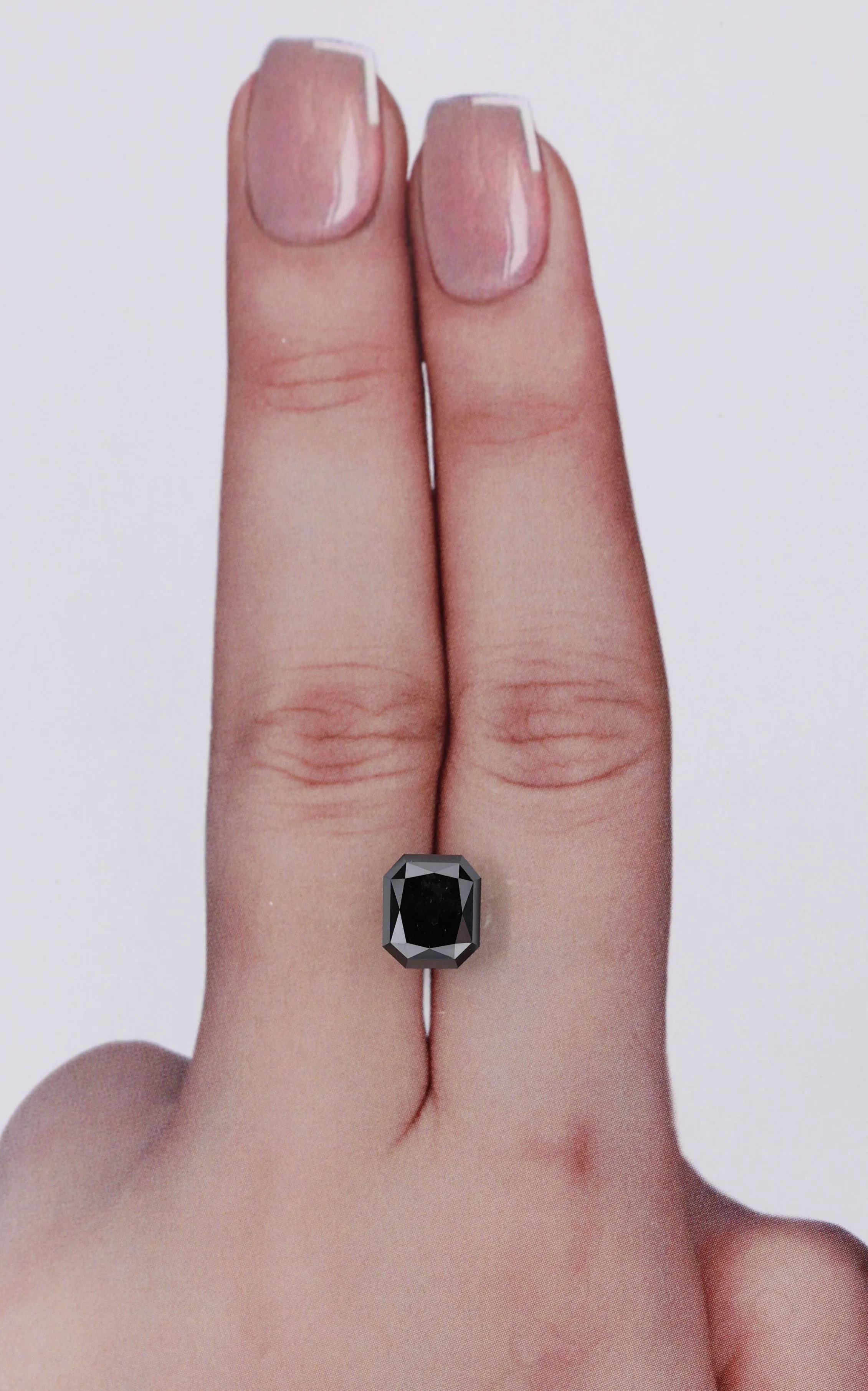 2.05 Carat Radiant Black Natural Diamond 1 2.05 Carat Radiant Black Natural Diamond