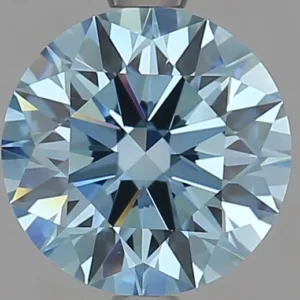 2.05 Carat Round Fancy Vivid Blue VS1 Lab Diamond