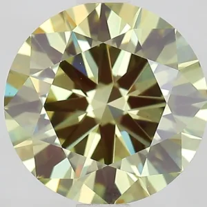 2.06 Carat Round Fancy Vivid Green VS1 Lab Diamond