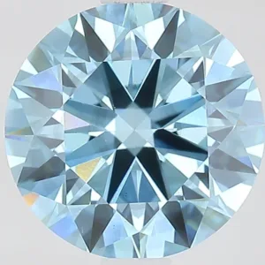 2.07 Carat Round Fancy Vivid Blue VS2 Lab Diamond