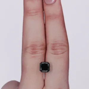 2.1 Carat Radiant Black Natural Diamond