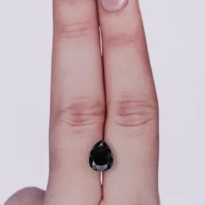 2.12 Carat Pear Fancy Black VVS2 Natural Diamond