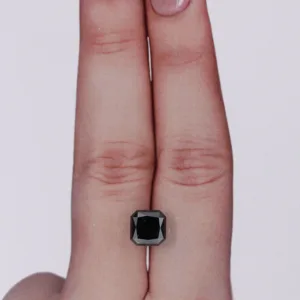 2.12 Carat Radiant Black Natural Diamond
