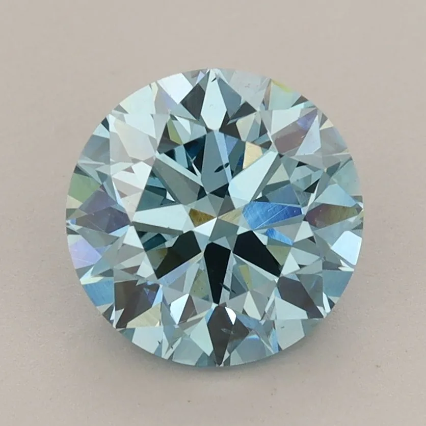 2.18 Carat Round Fancy Vivid Blue VS2 Lab Diamond 1 2.18 Carat Round Fancy Vivid Blue VS2 Lab Diamond