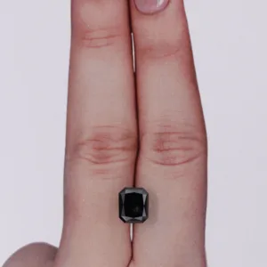 2.21 Carat Radiant Black Natural Diamond