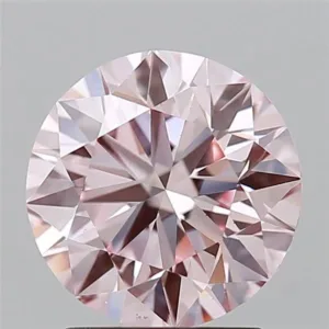 2.21 Carat Round Fancy Intense Pink VS2 Lab Diamond