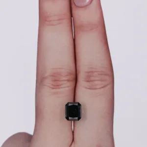 2.23 Carat Radiant Black Natural Diamond