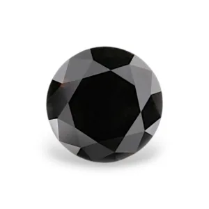 2.27 Carat Round Fancy Black VVS2 Natural Diamond