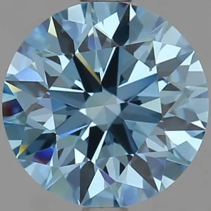 2.3 Carat Round Fancy Vivid Blue VVS1 Lab Diamond