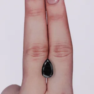 2.32 Carat Pear Black Natural Diamond