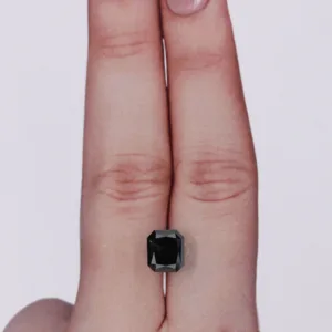 2.39 Carat Radiant Black Natural Diamond