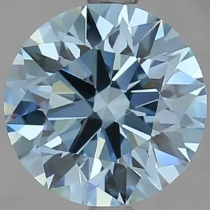 2.42 Carat Round Fancy Vivid Blue VVS1 Lab Diamond
