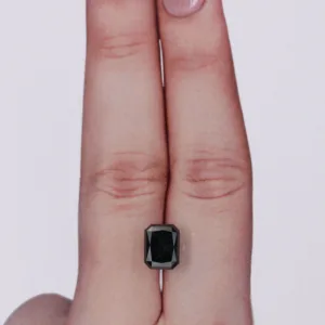 2.43 Carat Radiant Black Natural Diamond