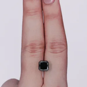 2.44 Carat Radiant Black Natural Diamond