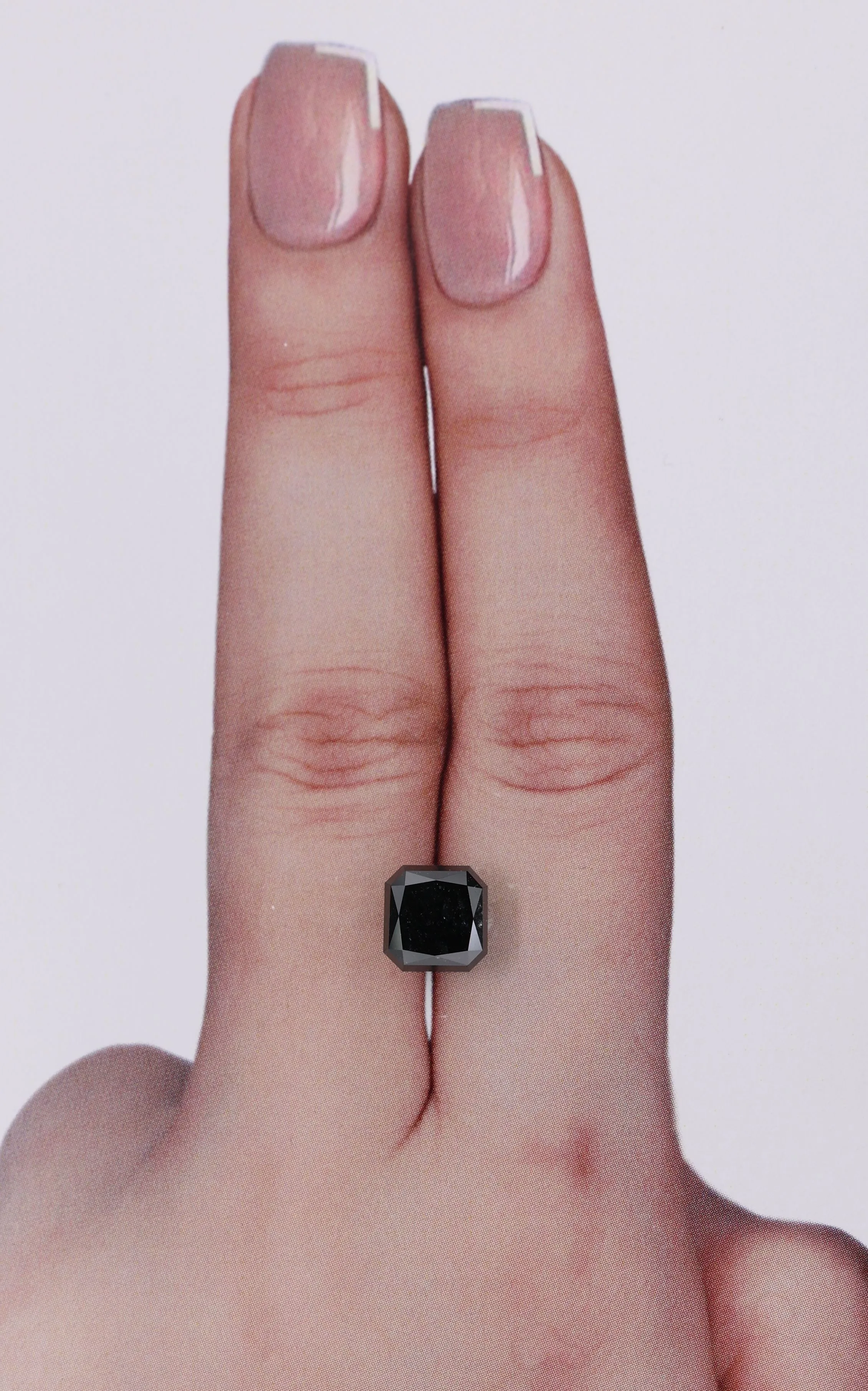 2.44 Carat Radiant Black Natural Diamond 1 2.44 Carat Radiant Black Natural Diamond