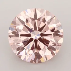 2.5 Carat Round Fancy Intense Pink VS1 Lab Diamond