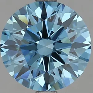 2.5 Carat Round Fancy Vivid Blue VVS1 Lab Diamond