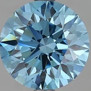 2.5 Carat Round Fancy Vivid Blue VVS2 Lab Diamond