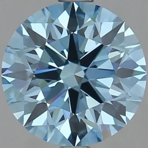 2.51 Carat Round Fancy Vivid Blue VVS1 Lab Diamond