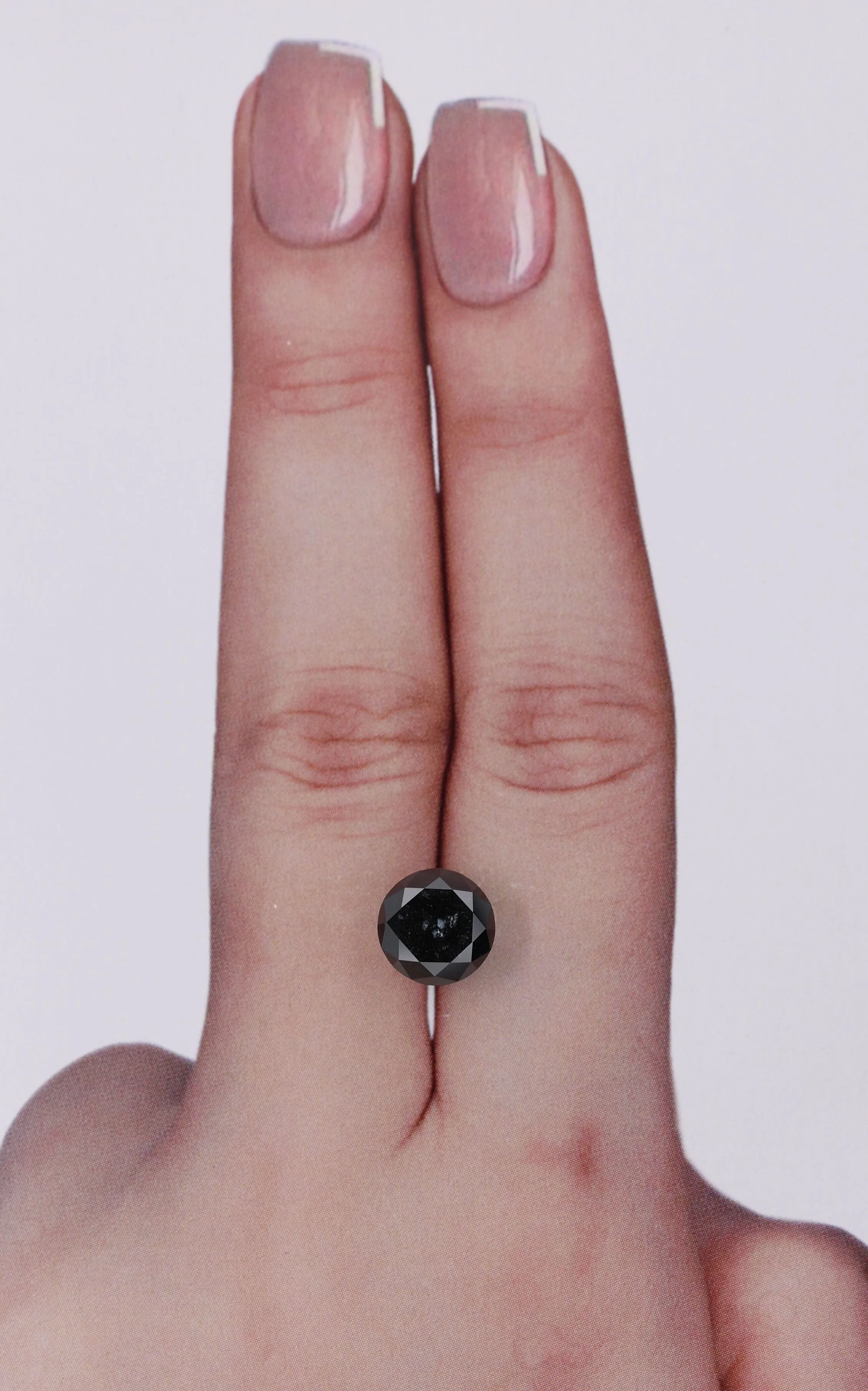 2.53 Carat Round Black Natural Diamond 1 2.53 Carat Round Black Natural Diamond