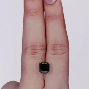 2.57 Carat Radiant Black Natural Diamond
