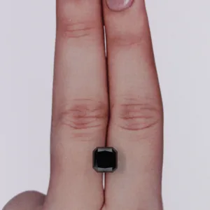 2.59 Carat Radiant Black Natural Diamond