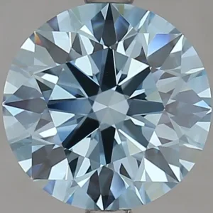 2.6 Carat Round Fancy Vivid Blue VS1 Lab Diamond