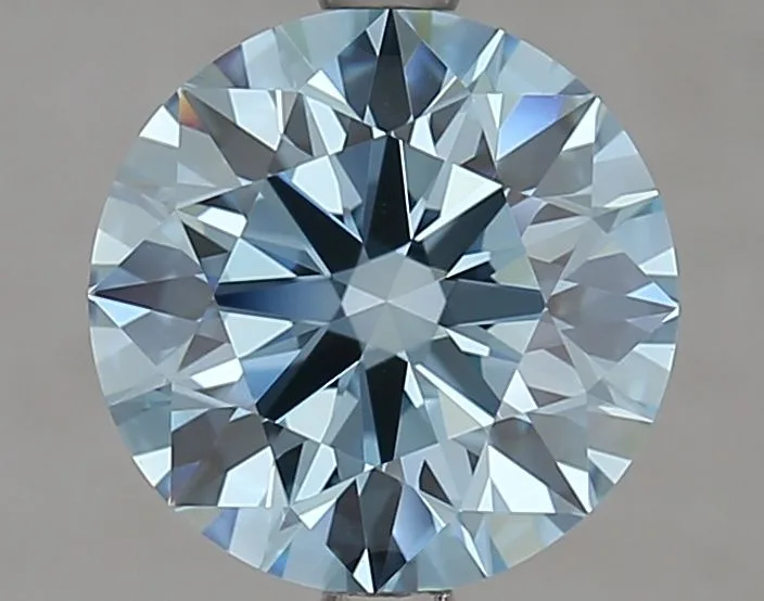 2.6 Carat Round Fancy Vivid Blue VS1 Lab Diamond 1 2.6 Carat Round Fancy Vivid Blue VS1 Lab Diamond