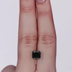 2.62 Carat Radiant Black Natural Diamond