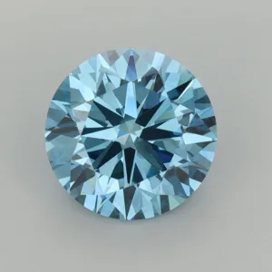 2.64 Carat Round Fancy Vivid Blue VS1 Lab Diamond
