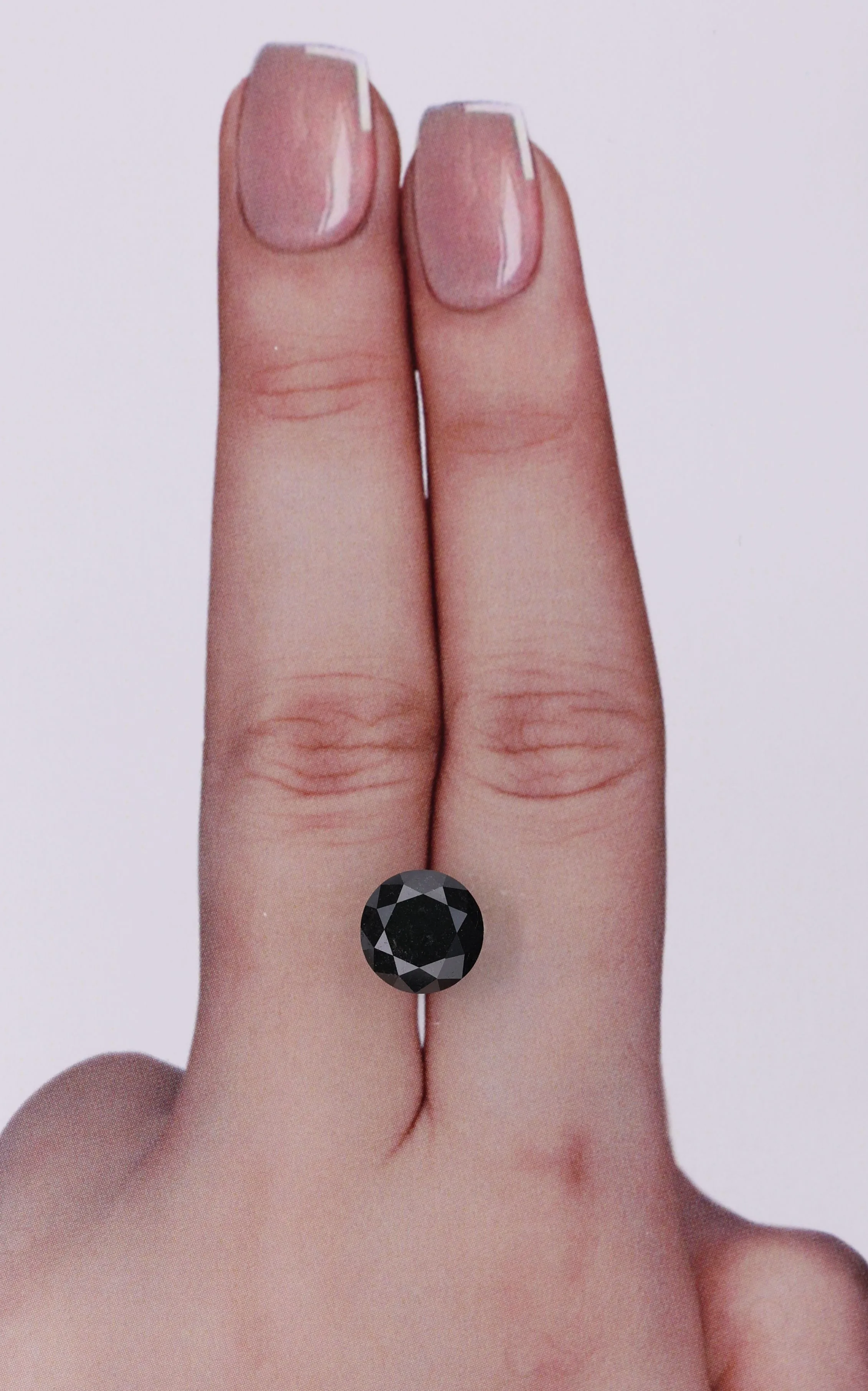2.66 Carat Round Black Natural Diamond 1 2.66 Carat Round Black Natural Diamond