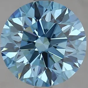 2.66 Carat Round Fancy Vivid Blue VS1 Lab Diamond