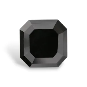 2.68 Carat Square Emerald Fancy Black VVS2 Natural Diamond