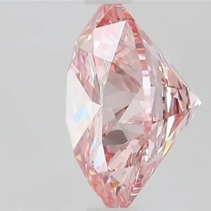 2.7 Carat Round Fancy Intense Pink VS1 Lab Diamond