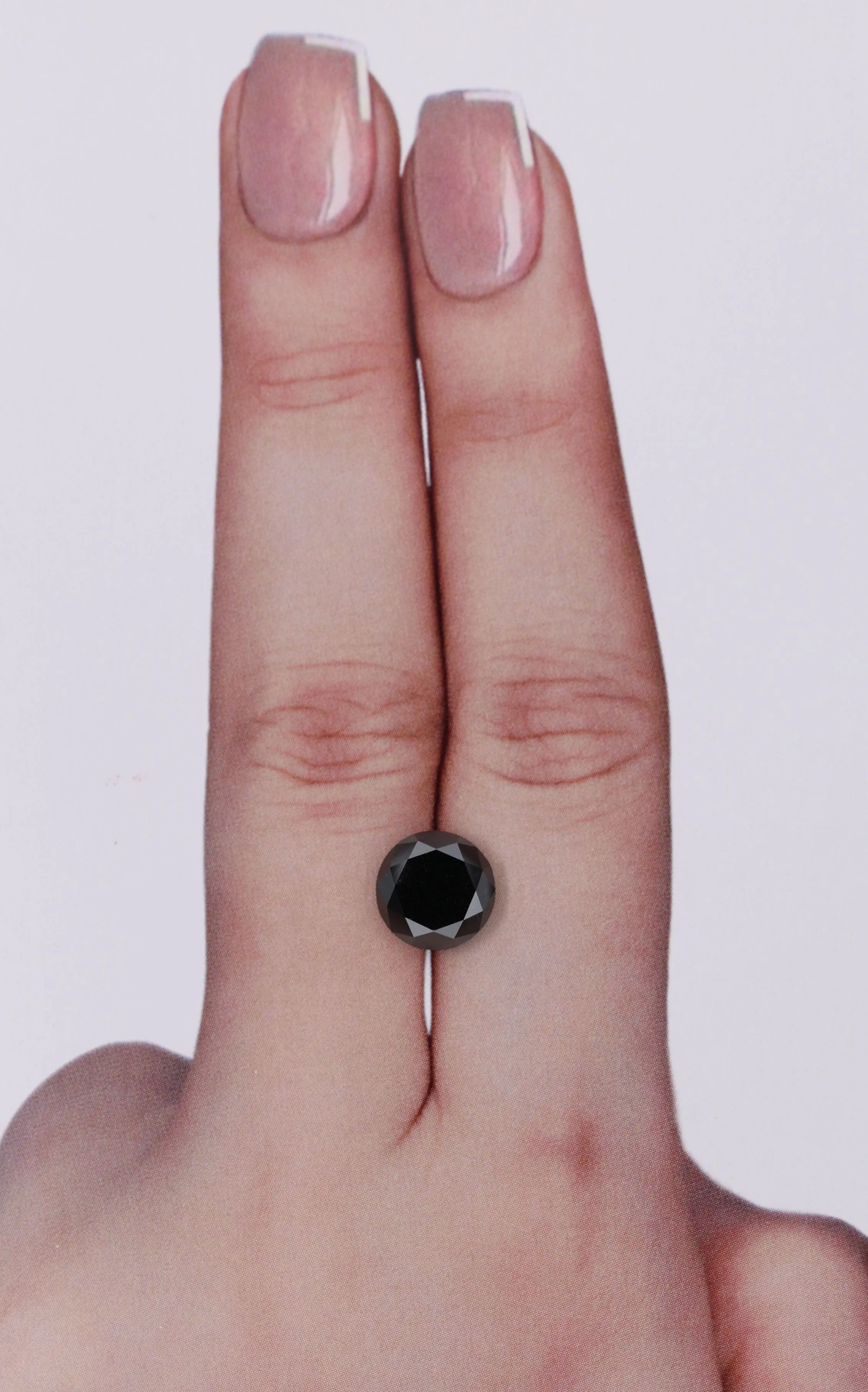 2.74 Carat Round Black Natural Diamond 1 2.74 Carat Round Black Natural Diamond