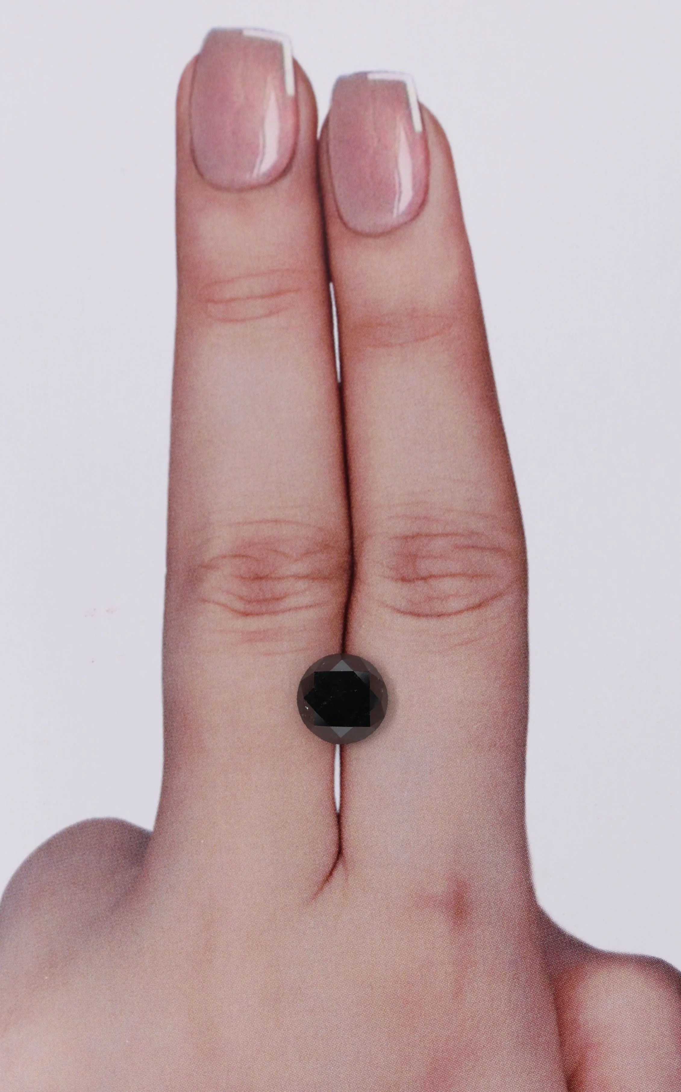 2.81 Carat Round Black Natural Diamond 1 2.81 Carat Round Black Natural Diamond