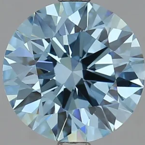 2.81 Carat Round Fancy Vivid Blue VS1 Lab Diamond