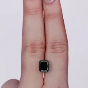 2.9 Carat Radiant Black Natural Diamond