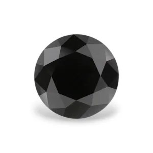 2.95 Carat Round Fancy Black VVS2 Natural Diamond