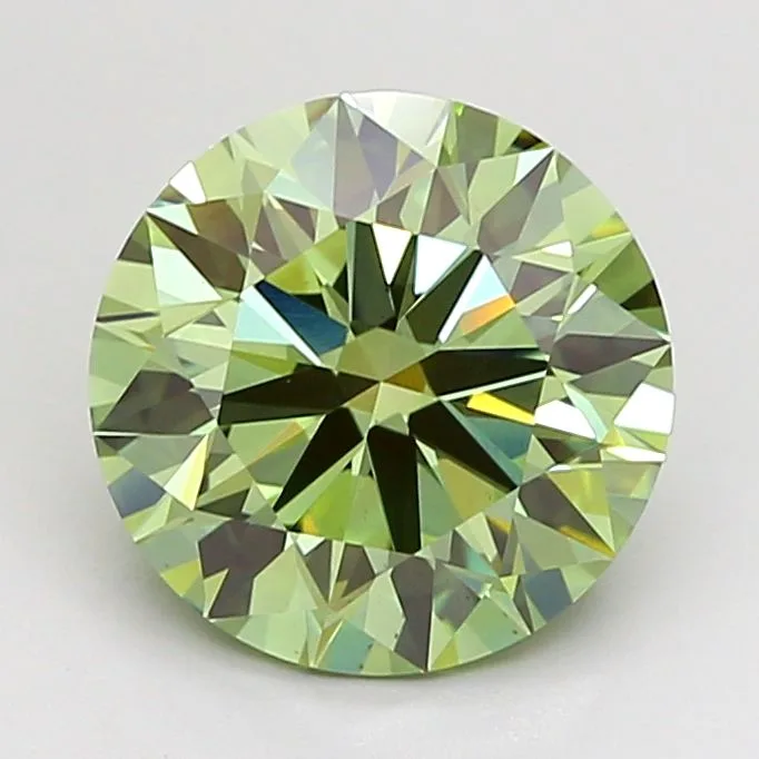 3 Carat Round Fancy Vivid Green VS1 Lab Diamond 1 3 Carat Round Fancy Vivid Green VS1 Lab Diamond
