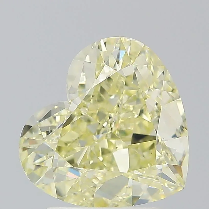 3.01 Carat Heart Fancy Yellow VS2 Natural Diamond 1 3.01 Carat Heart Fancy Yellow VS2 Natural Diamond